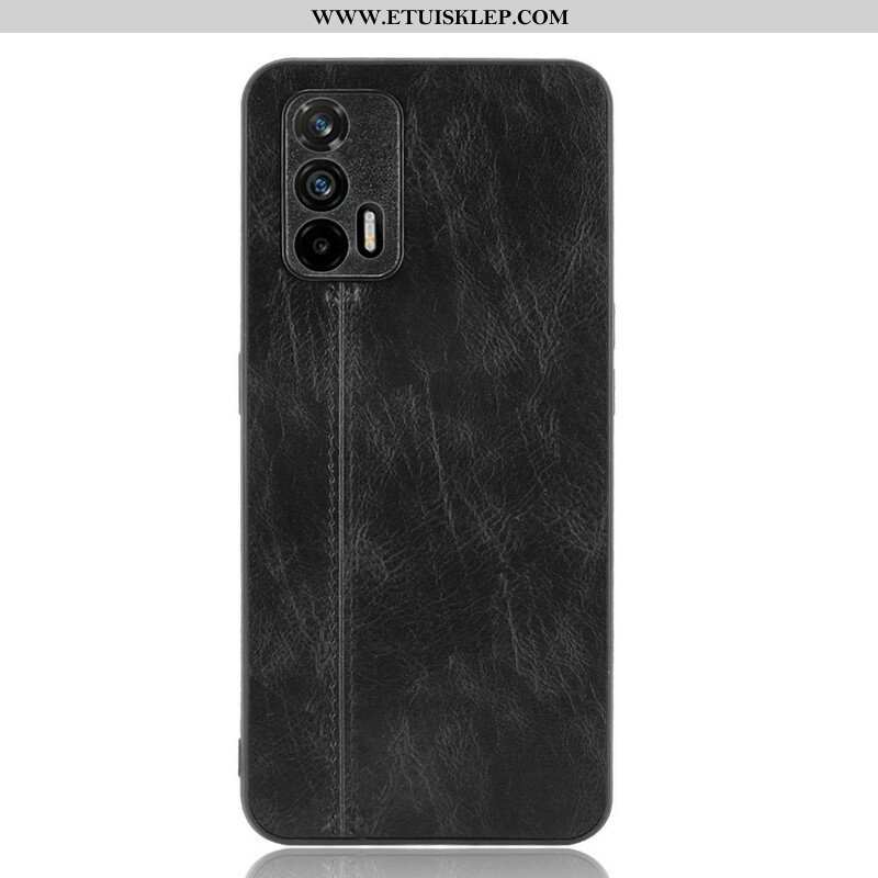 Etui do Realme GT 5G Stylowe Skórzane Szwy